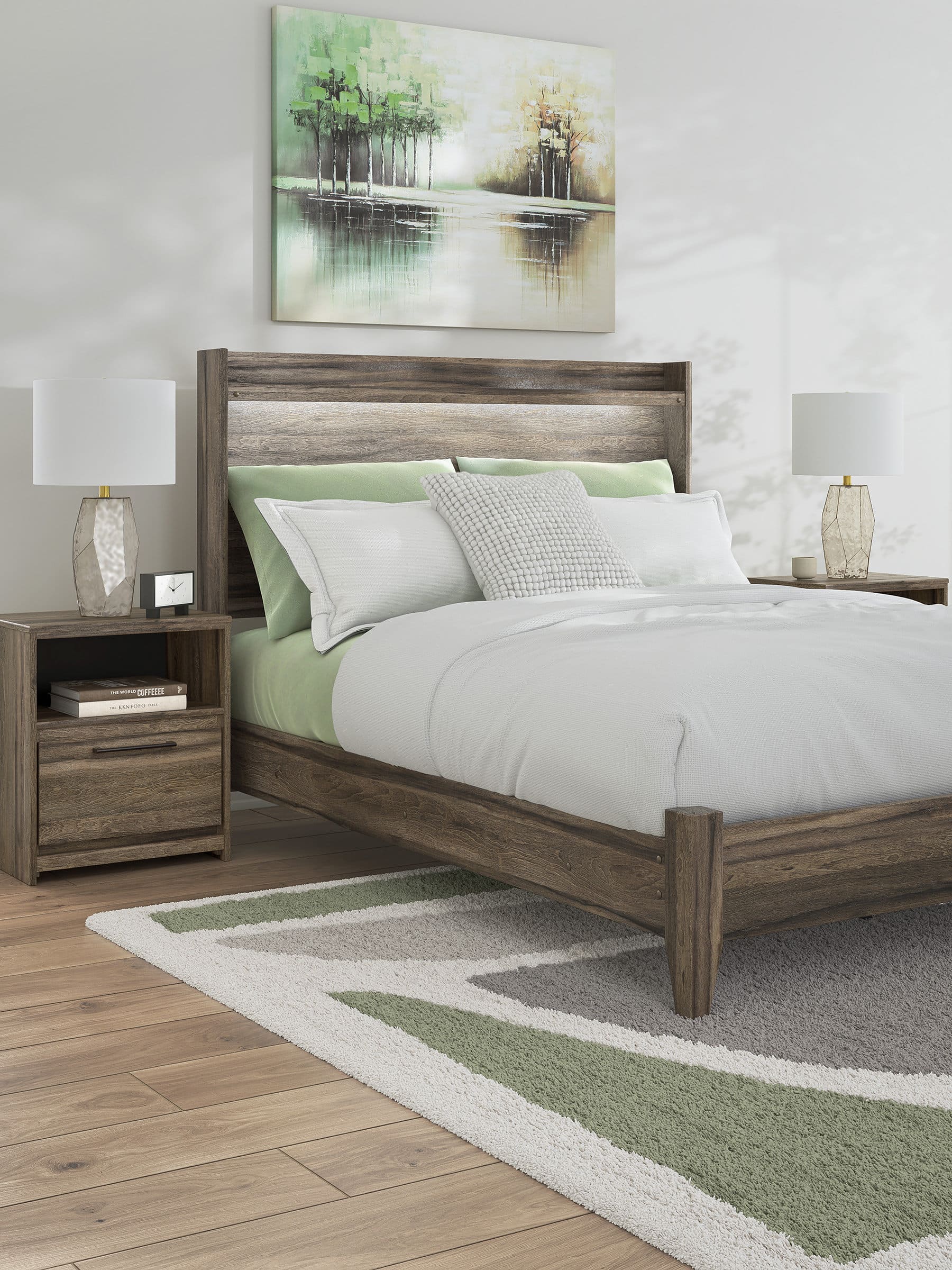 Elbrim MDF Panel Bedroom Set