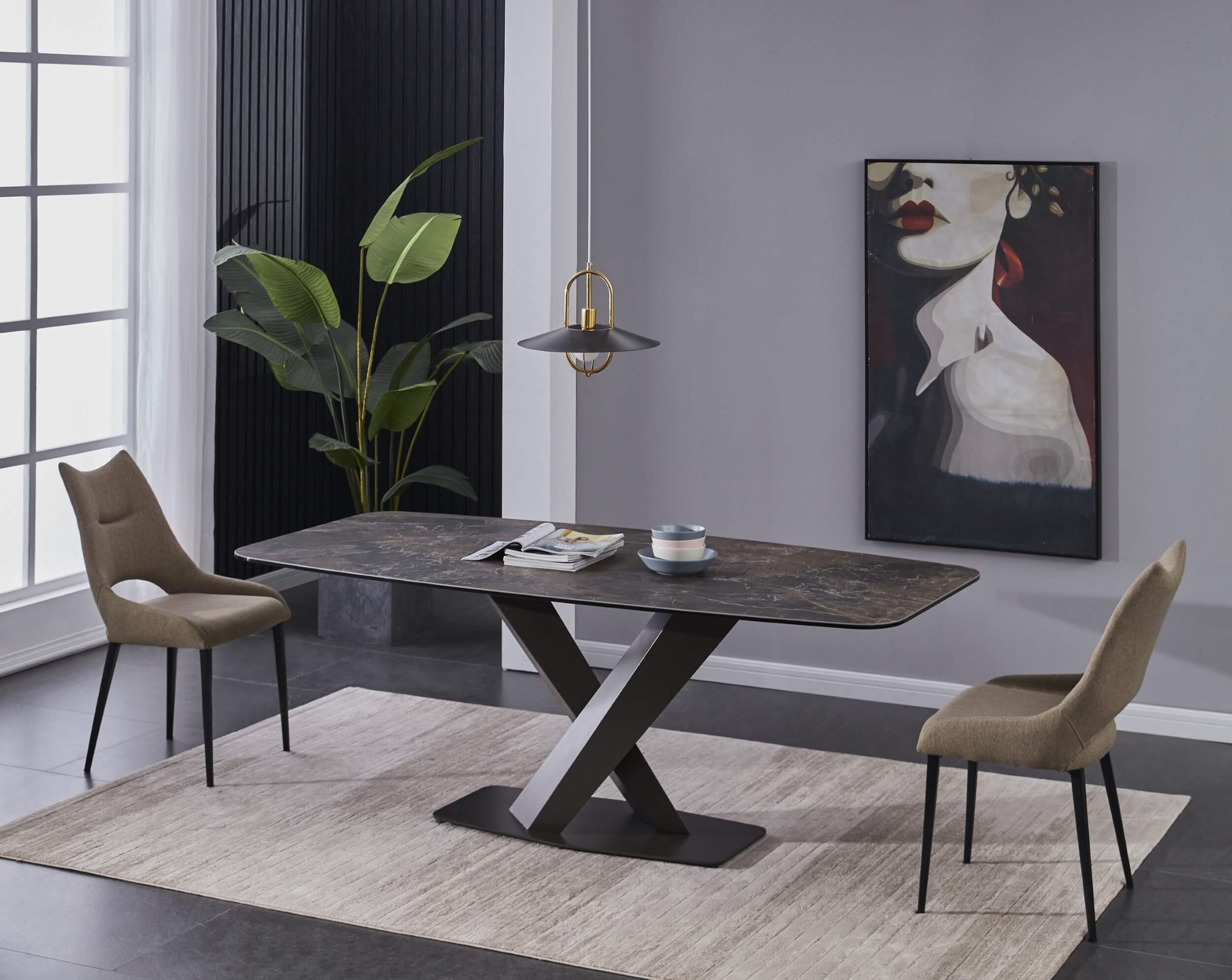 Elegance Ceramic Fixed Table