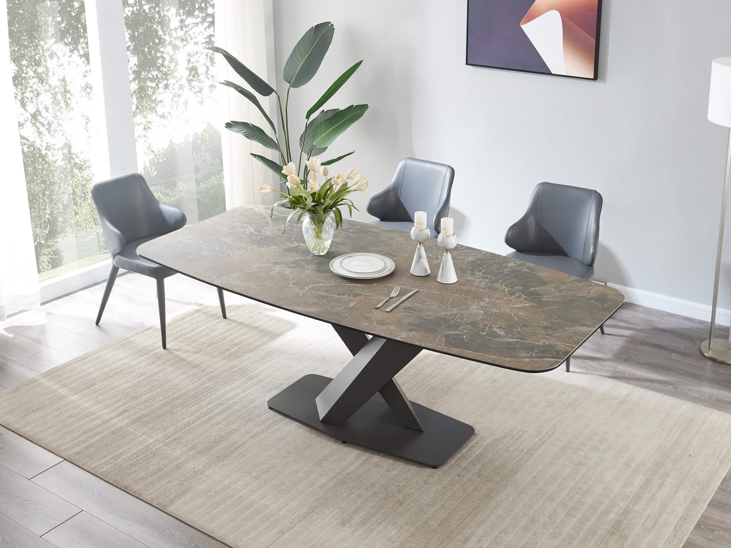 Elegance Ceramic Fixed Table