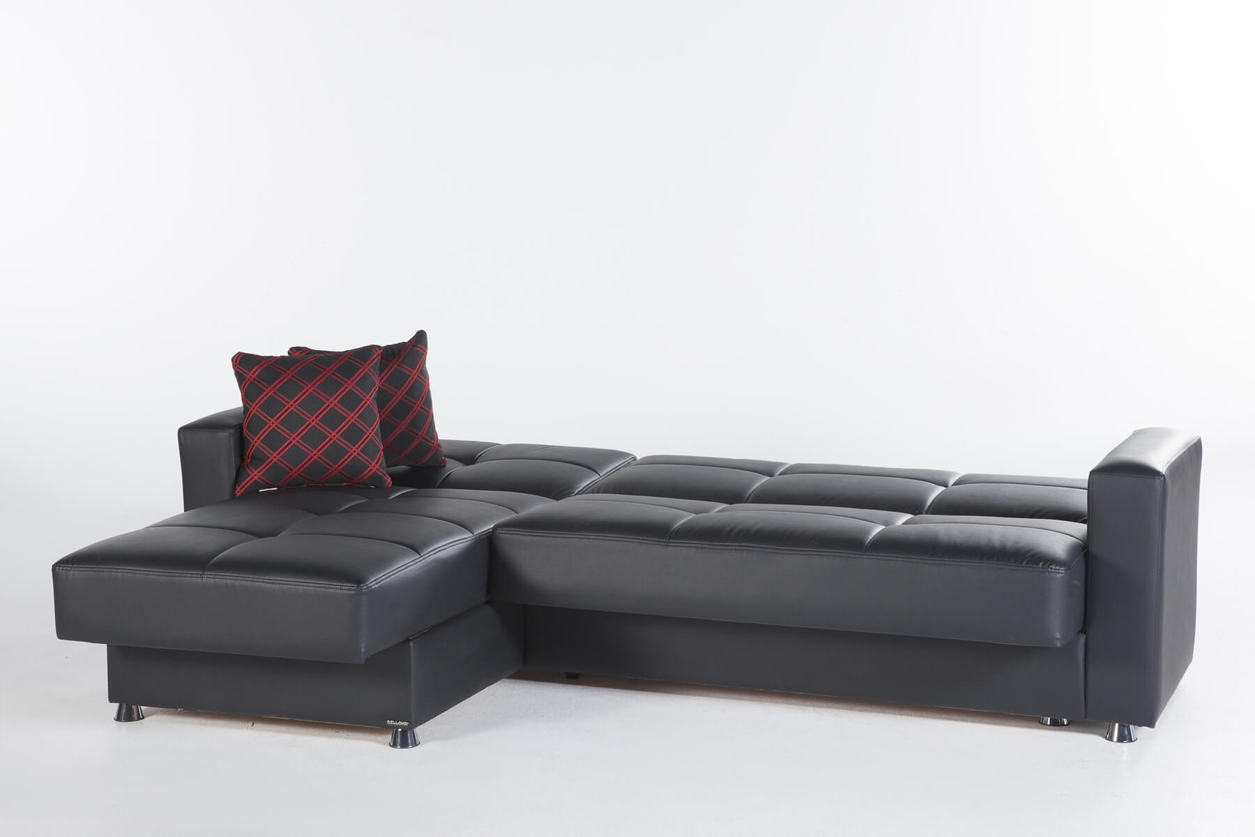Elegant Reversible Sleeper Storage Sectional Sofa