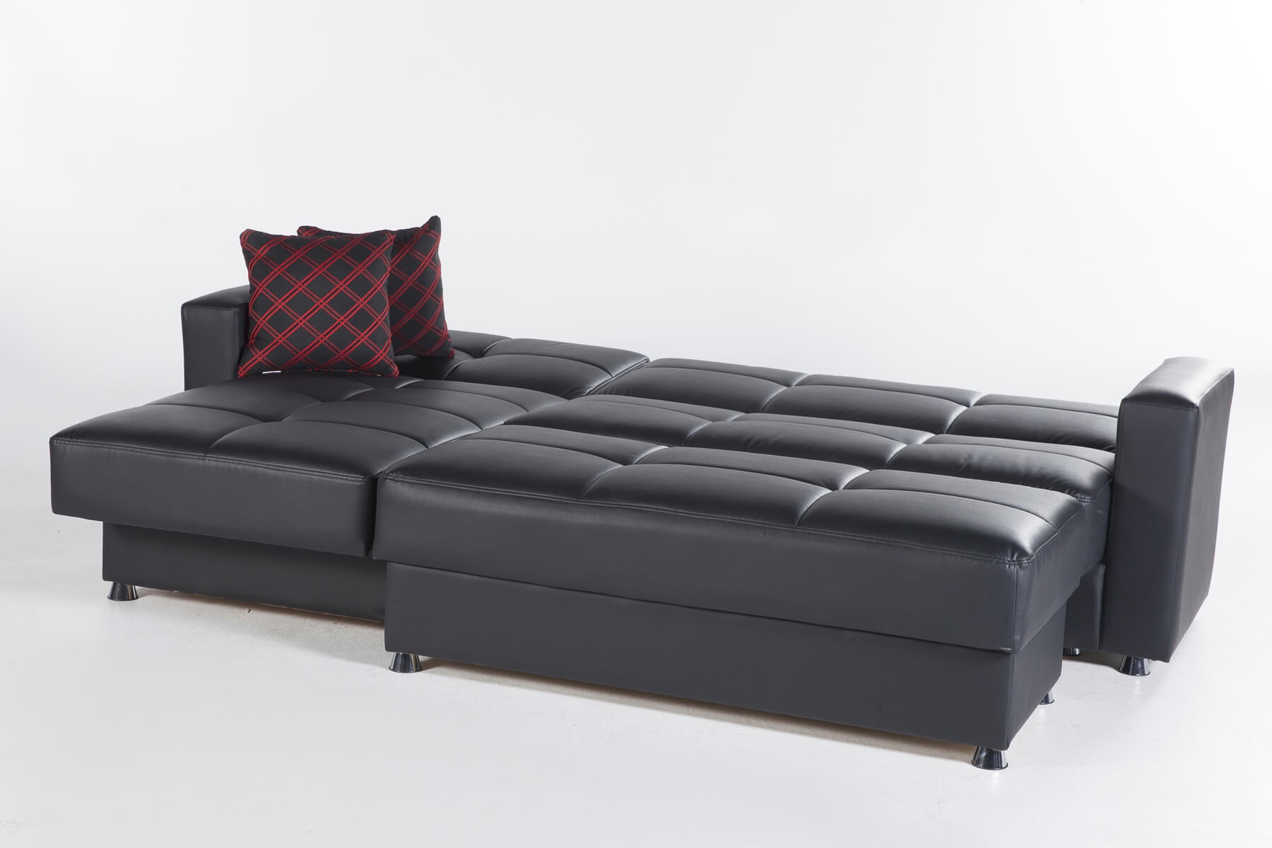 Elegant Reversible Sleeper Storage Sectional Sofa