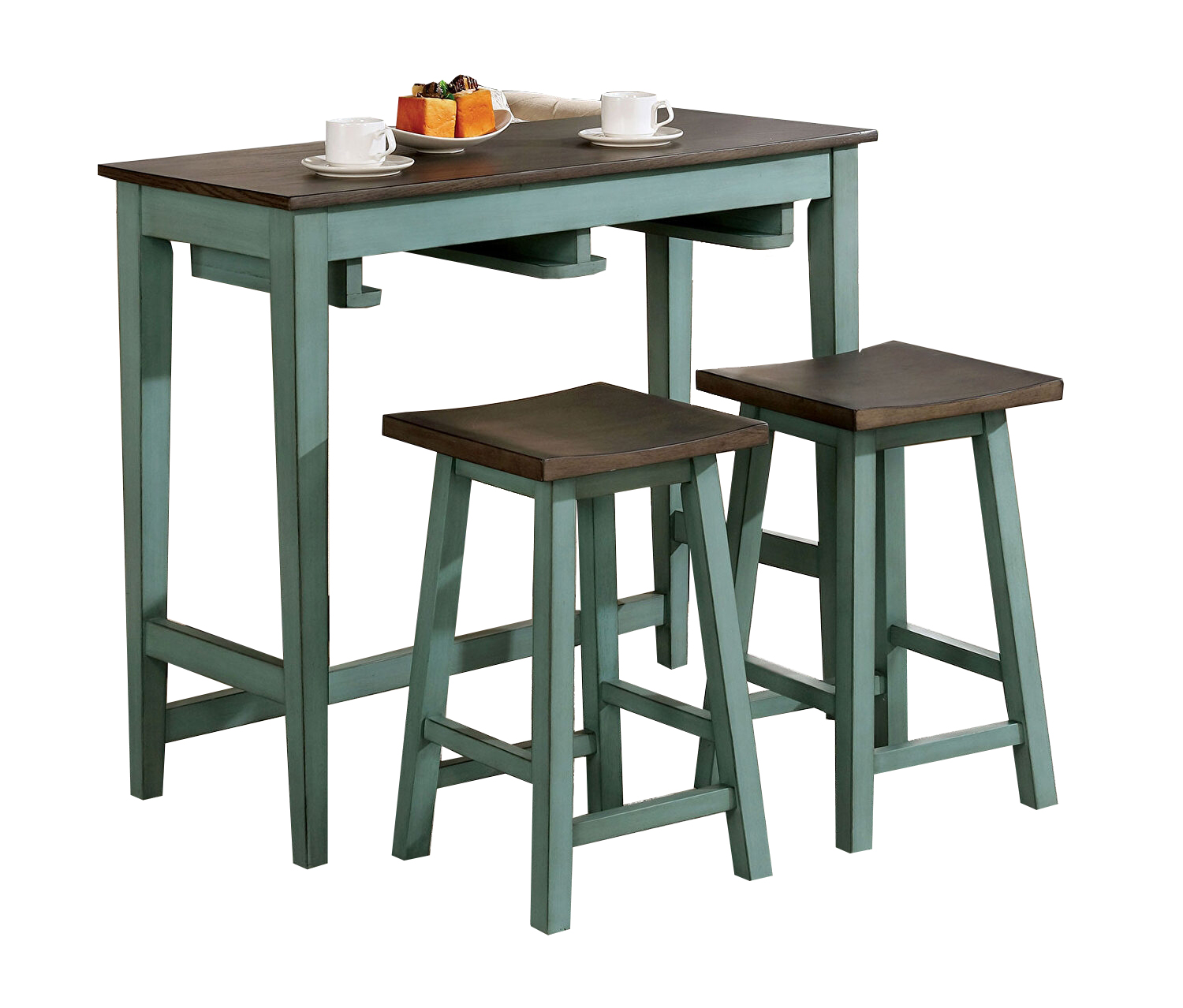 Elinor 3-Piece Wood Bar Table Set