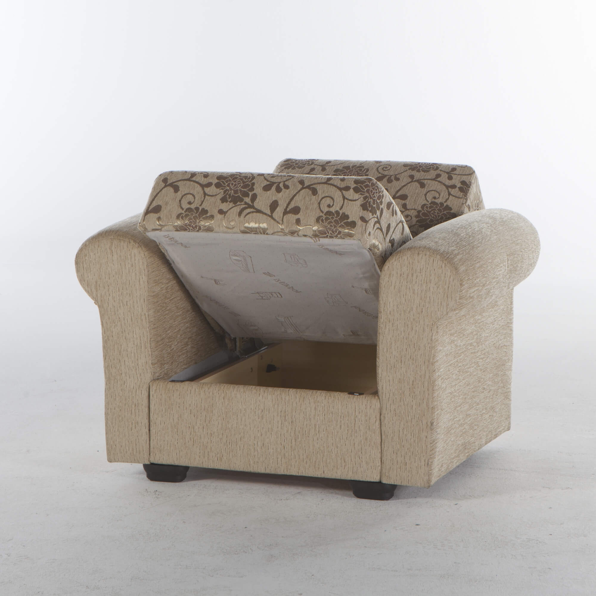 Elita Fabric Storage Sleeper Living Room Set