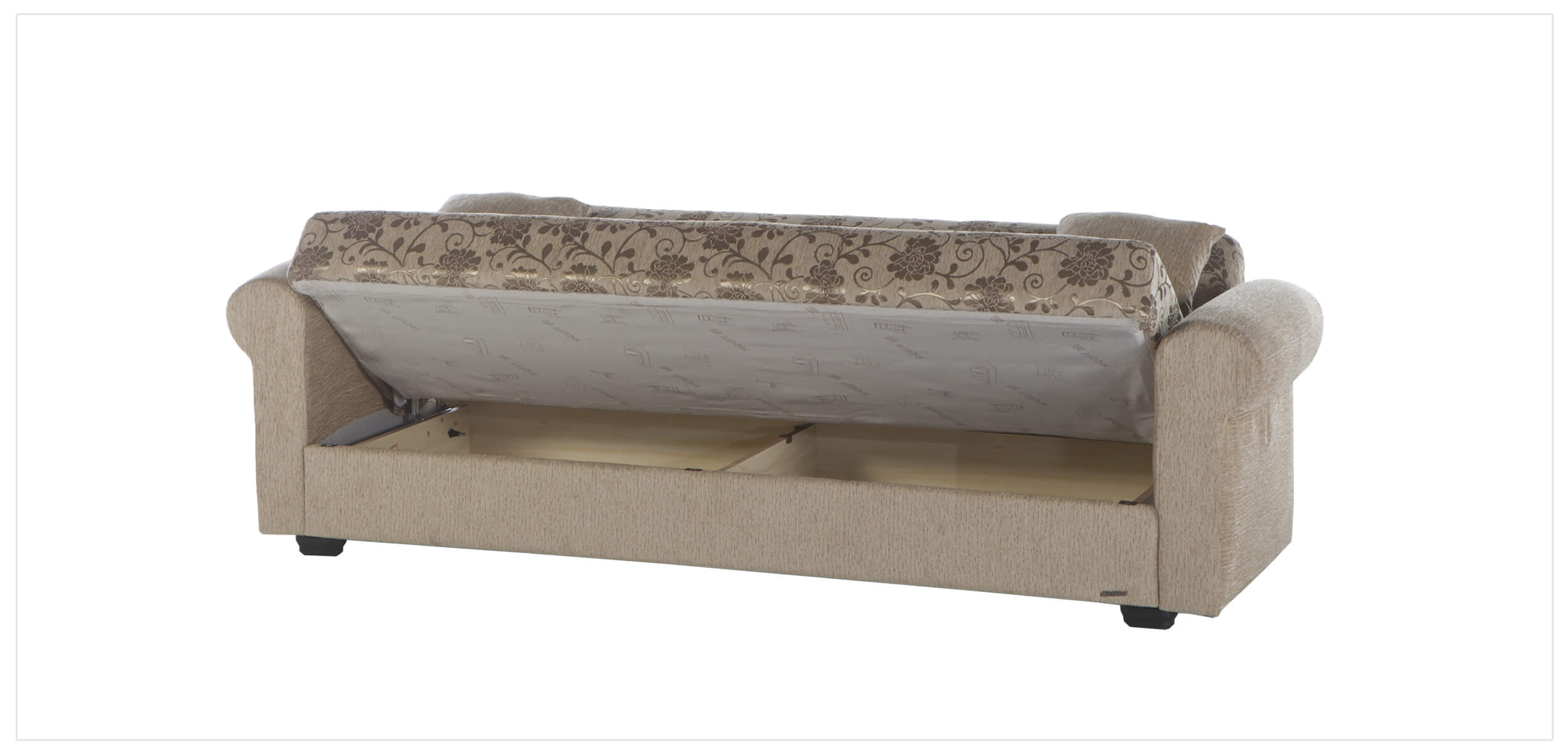 Elita Fabric Storage Sleeper Living Room Set