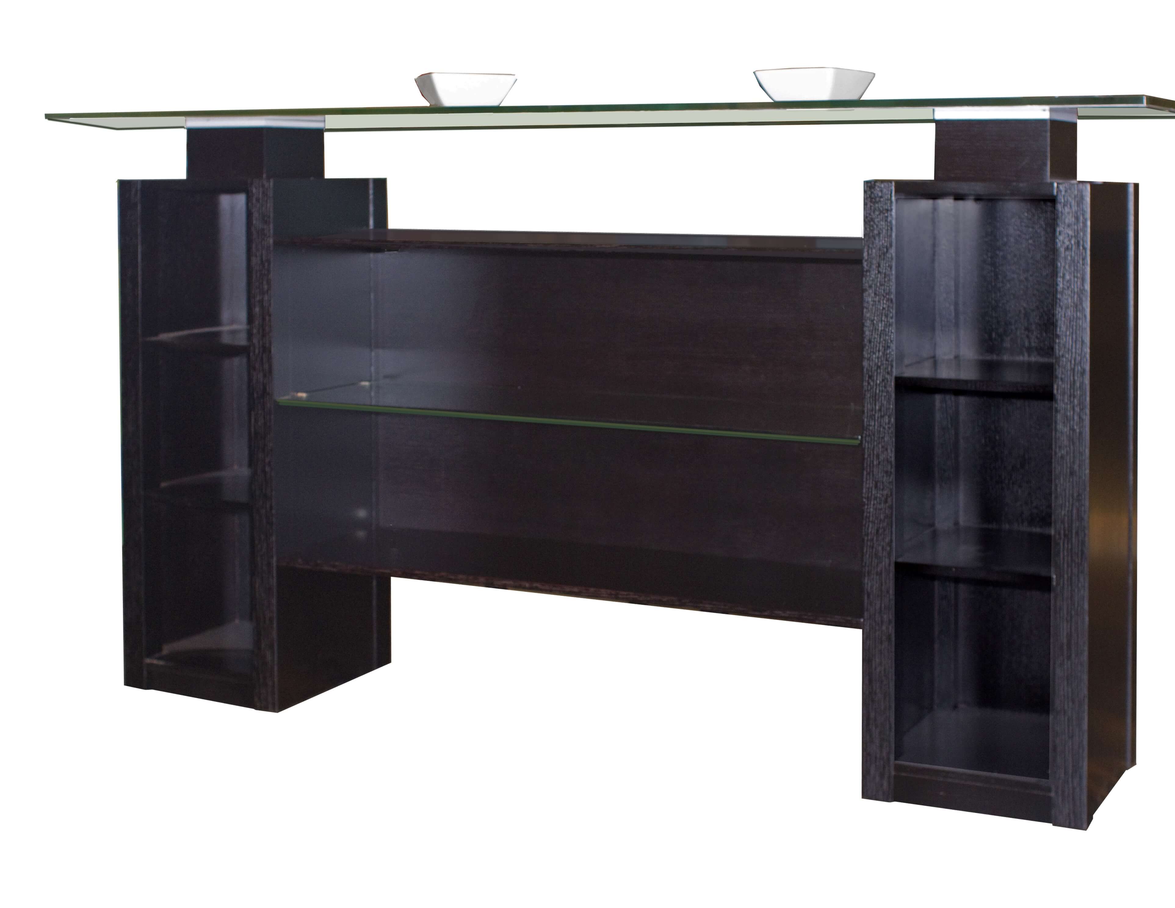 Elite Glass/Wood Bar Counter by Sharelle Furnishings