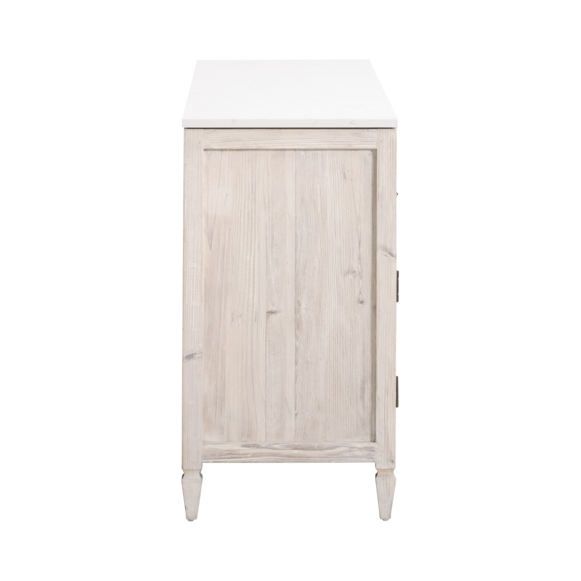 Roma Reclaimed Pine Wood Dining Set, Composition 1