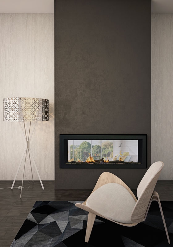 EMERSON 48" Gas Slim See-thru Linear Fireplace
