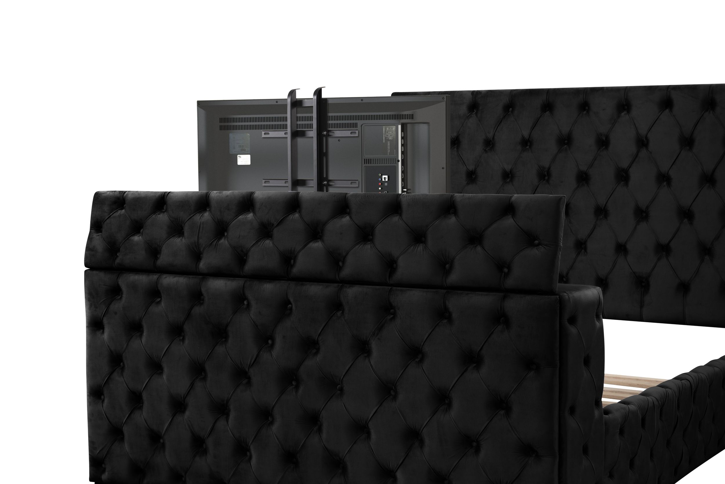 Encore Upholstered Sleigh Storage Bed, King Size
