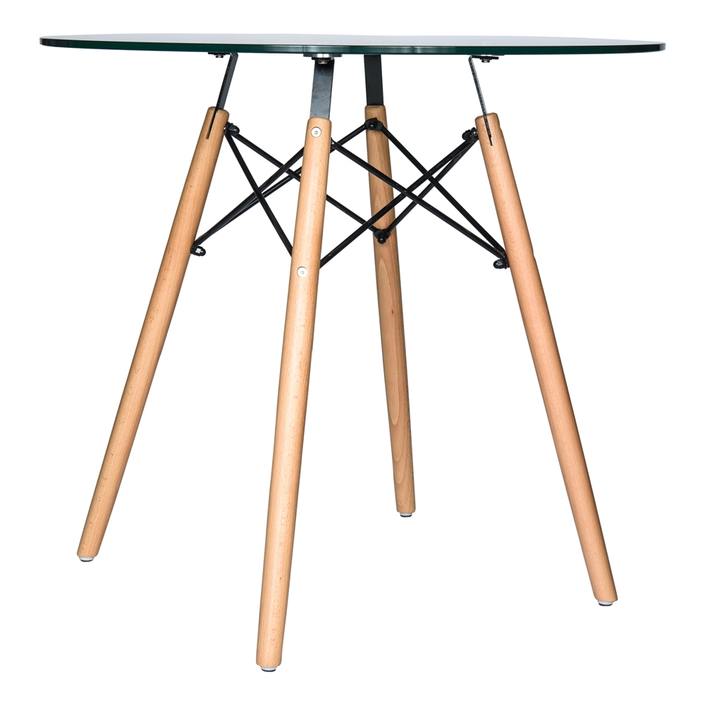 Dover Round Glass Bistro Dining Table