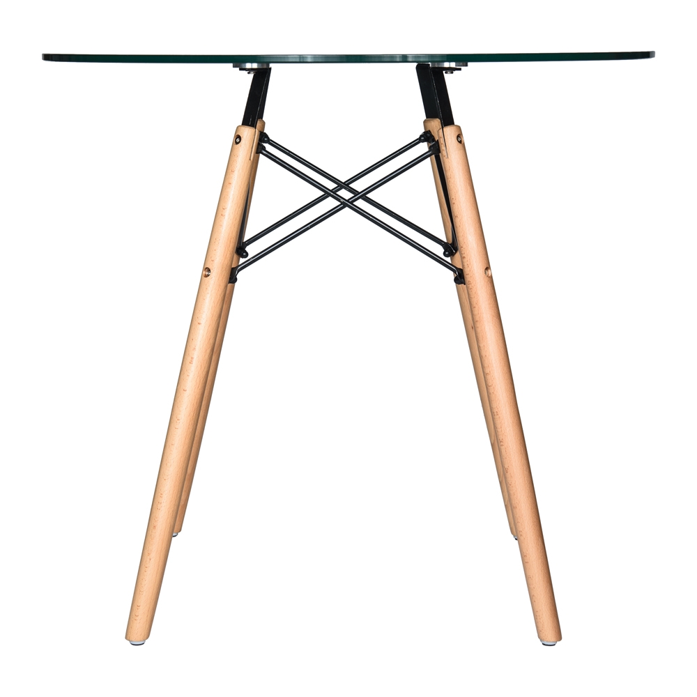 Dover Round Glass Bistro Dining Table