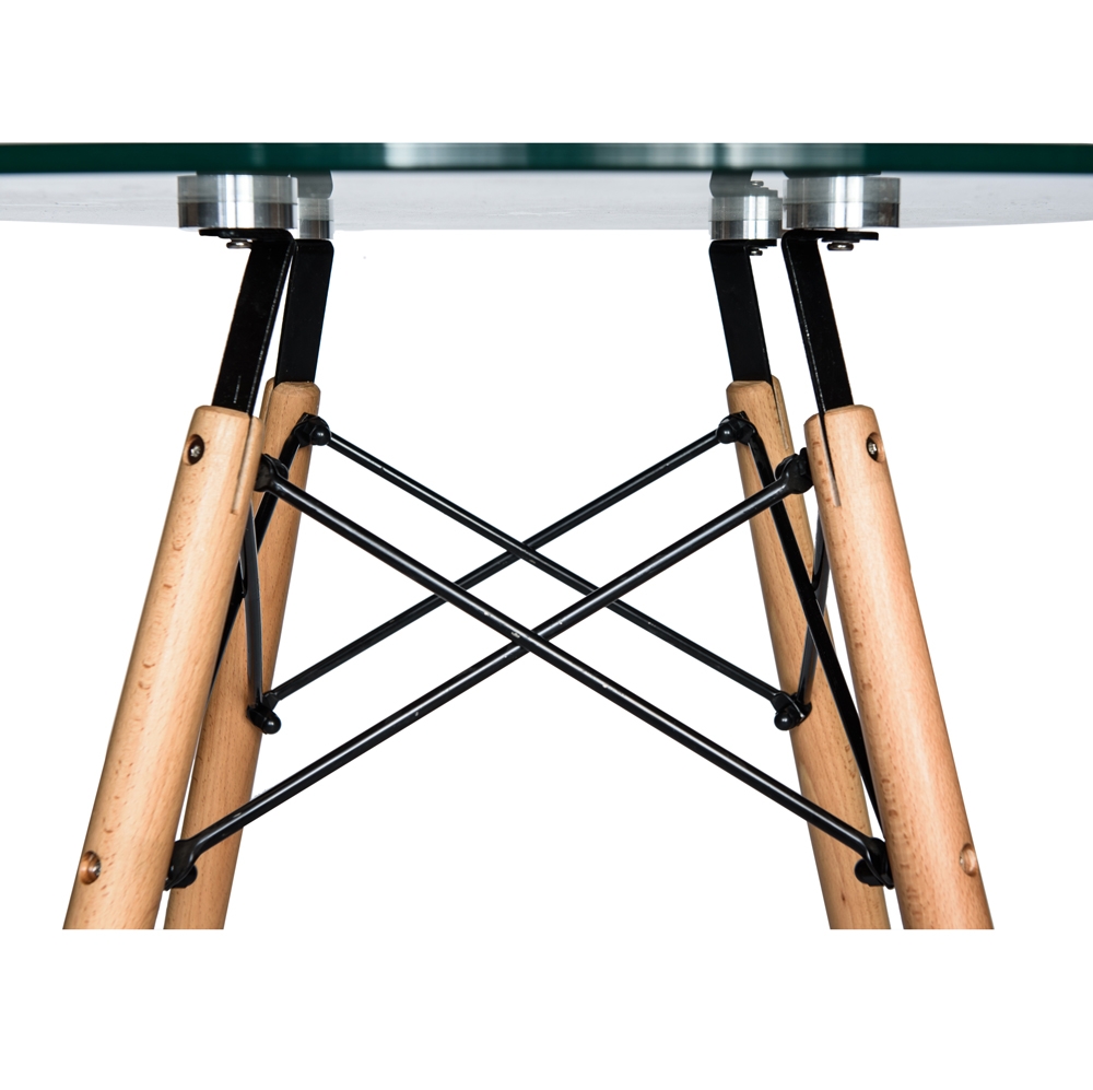 Dover Round Glass Bistro Dining Table
