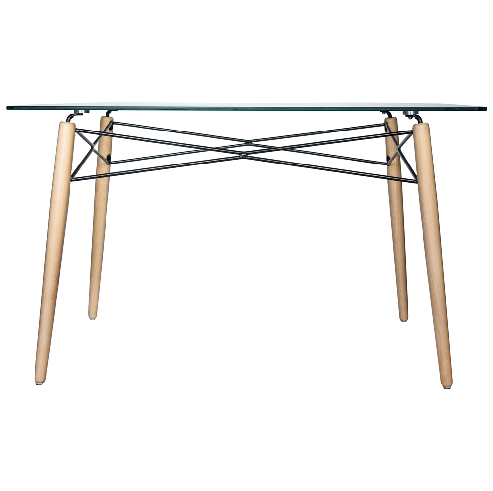 Dover Rectangle Glass Dining Table