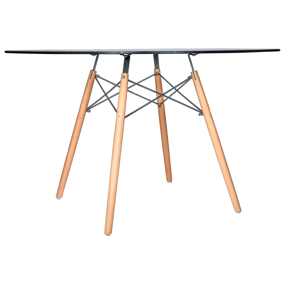 Dover Round Glass Dining Table