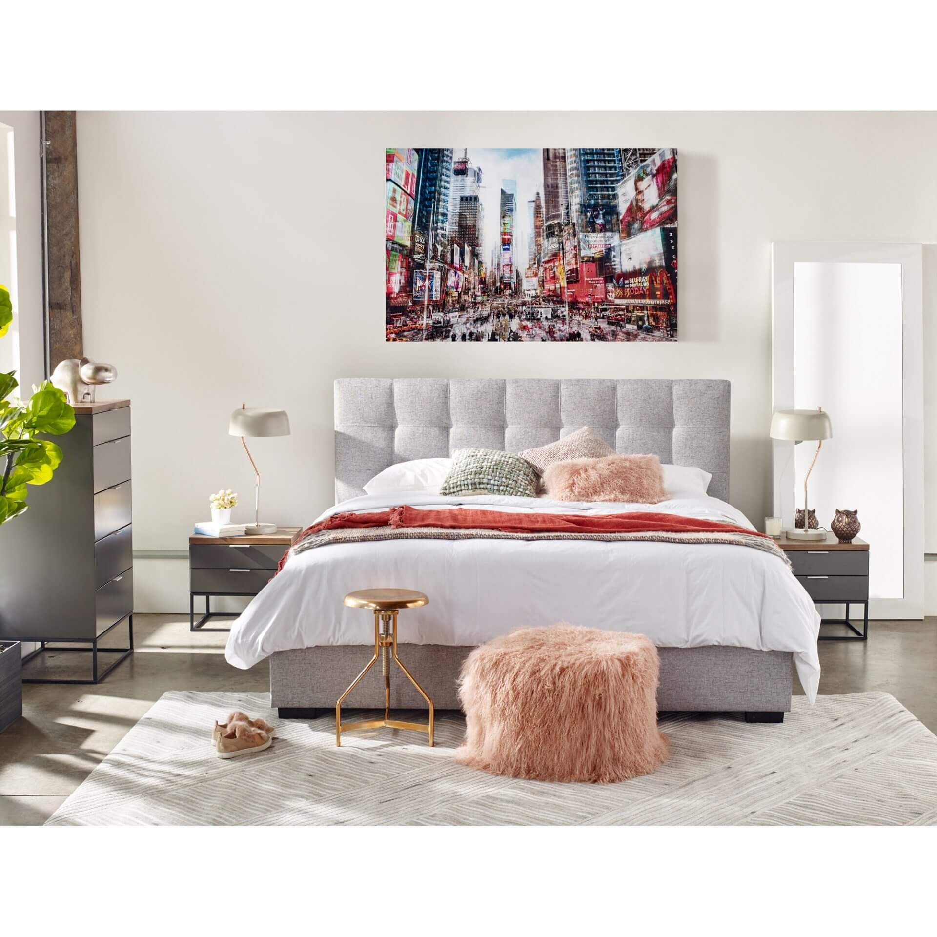 Kensington Large Wood Mirror by MOE'S