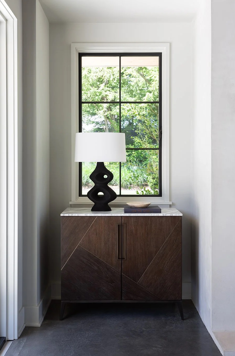 Montecito Marble/Wood Accent Chest w/2 Doors