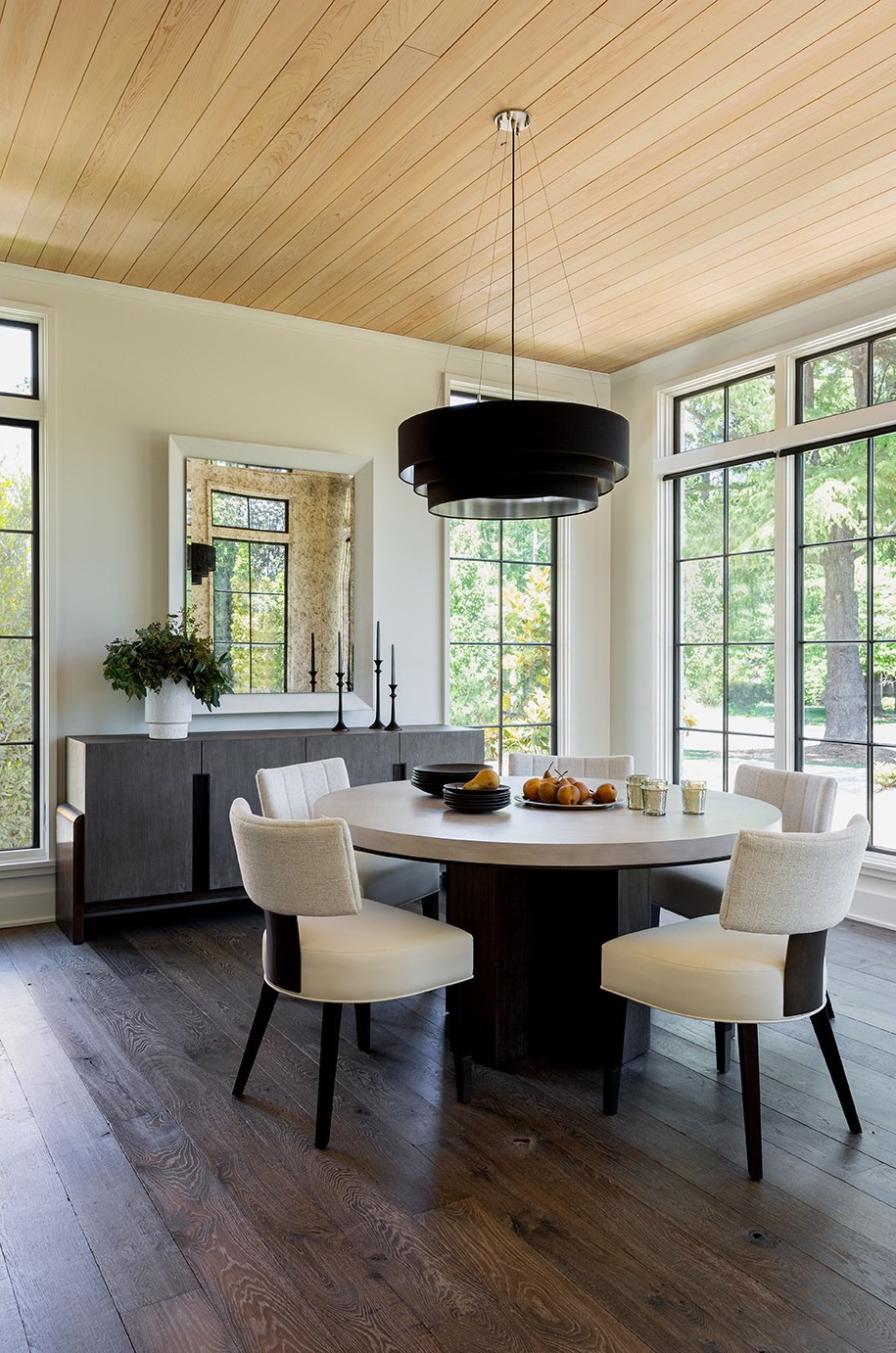 Topanga Wood Round Dining Table