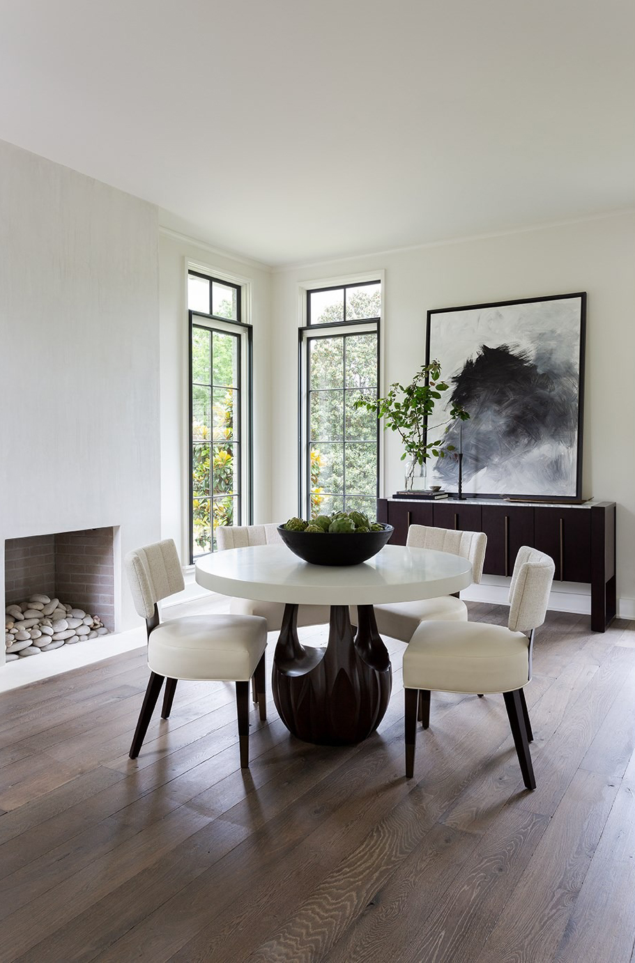 Carmel Wood Round Dining Table