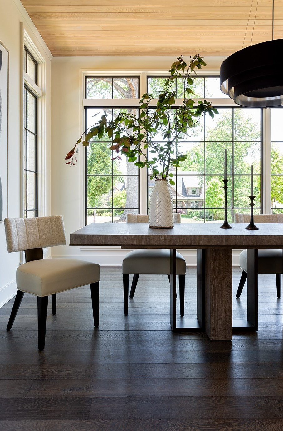 Del Monte Wood/Metal Dining Table Complete