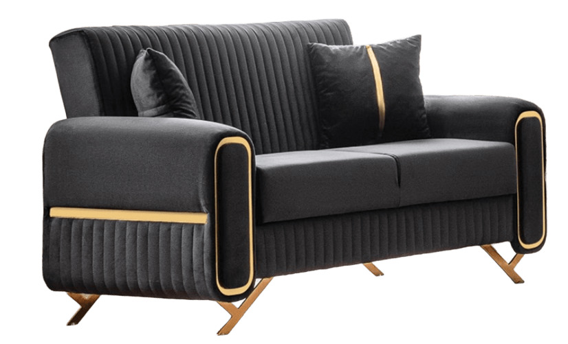Escalade Microfiber Convertible Storage Living Room Set