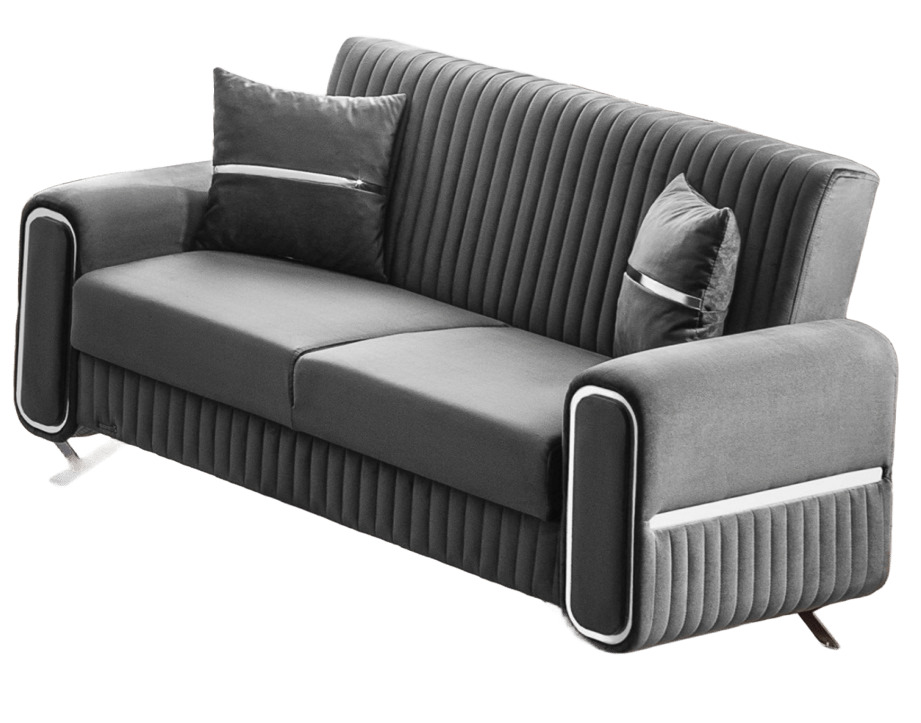 Escalade Microfiber Convertible Storage Living Room Set