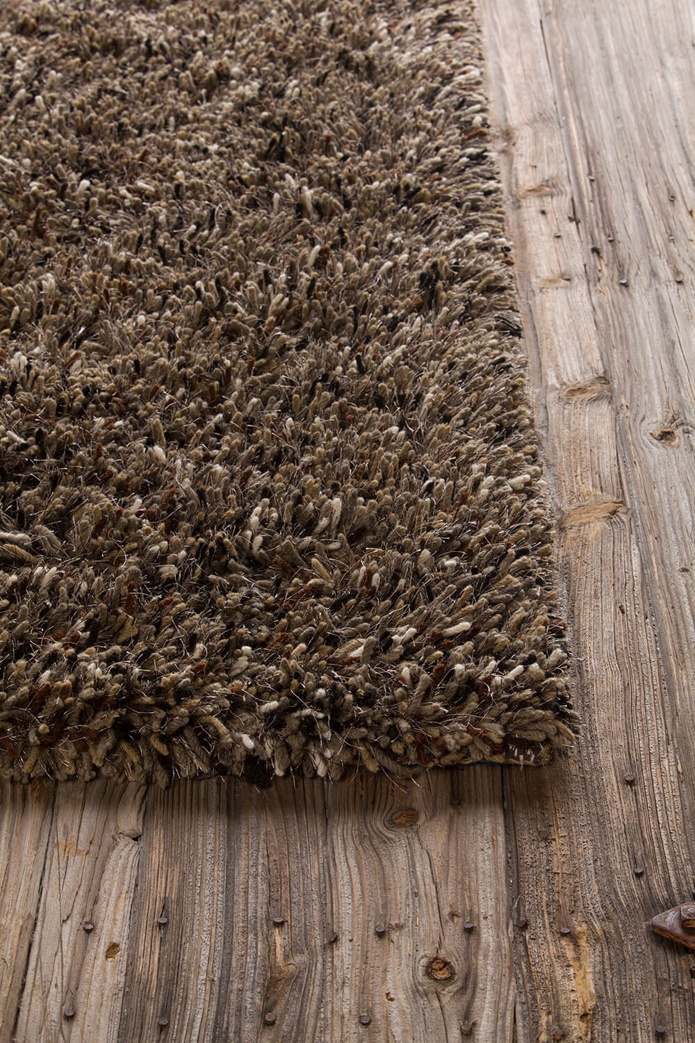 Estilo Wool/Polyester Rectangular Hand-woven Rug, 5' x 7'6"