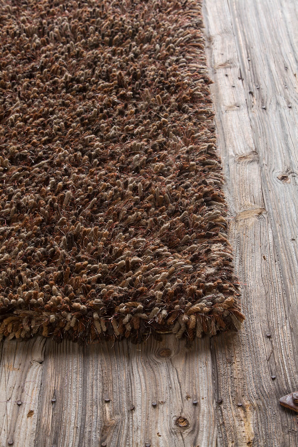 Estilo Wool/Polyester Rectangular Hand-woven Rug, 5' x 7'6"