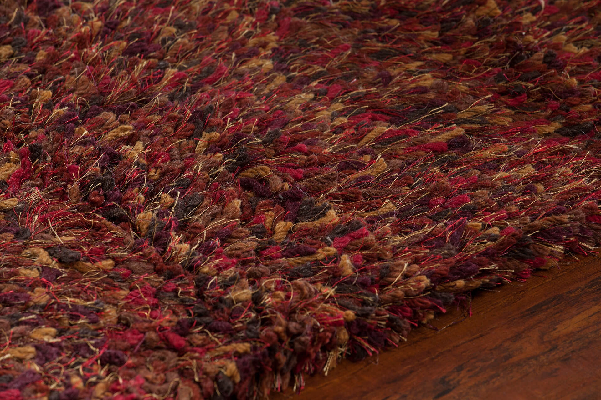 Estilo Wool/Polyester Rectangular Hand-woven Rug, 5' x 7'6"