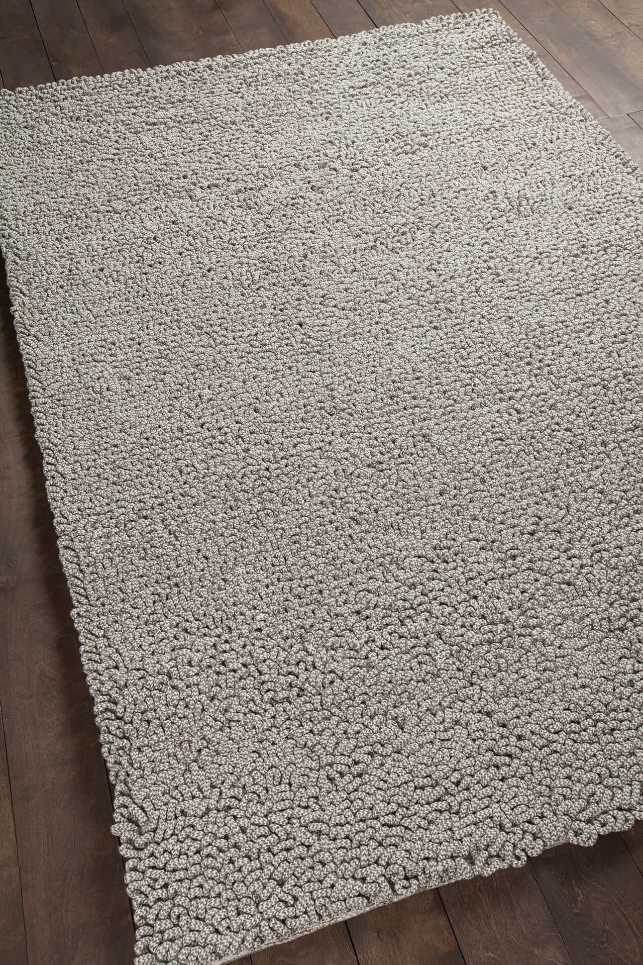 Evelyn Wool/Viscose Rectangular Hand-woven Rug