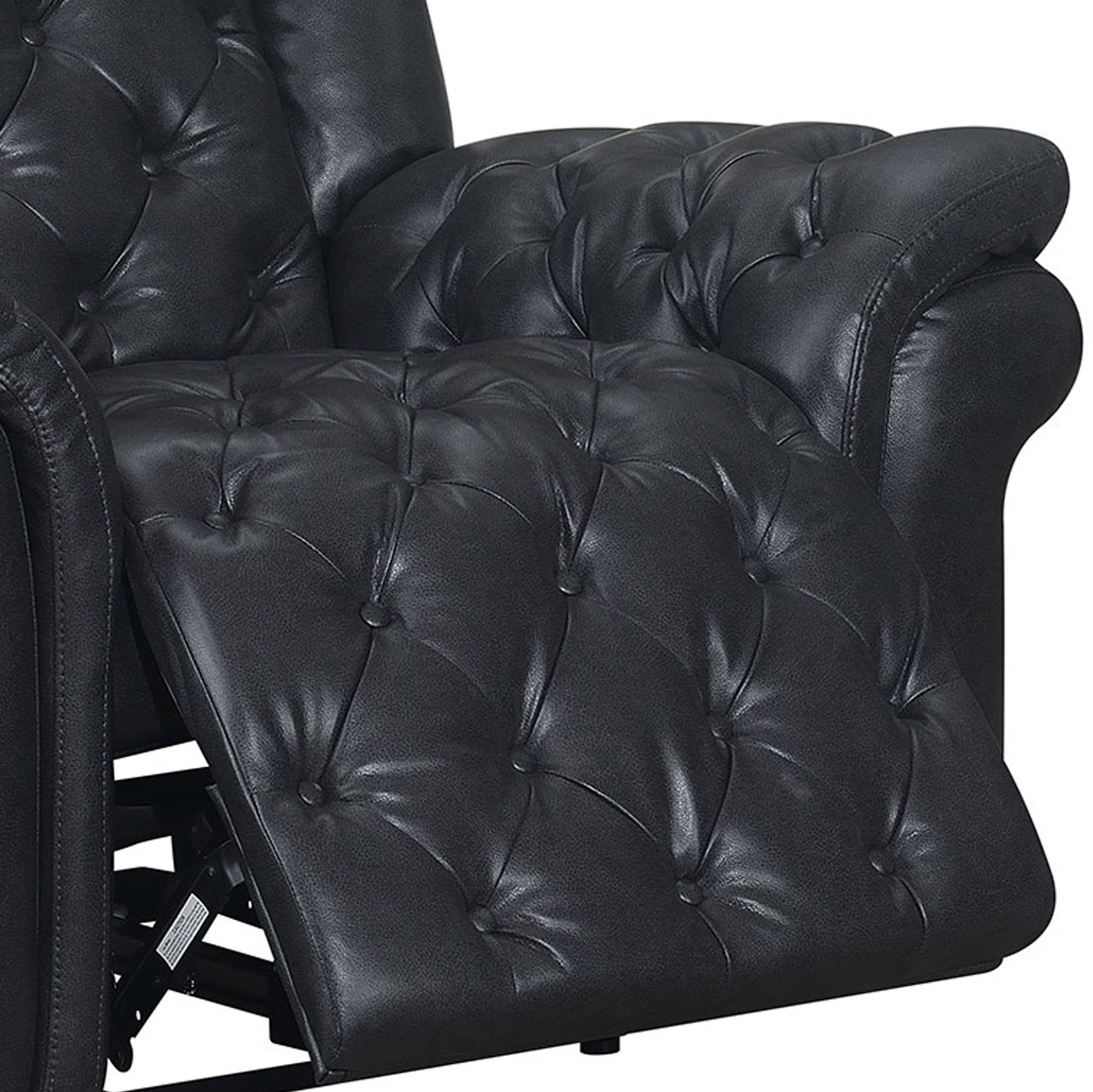 Evelyn Polyester Microfiber/Leather Air Power Recliner