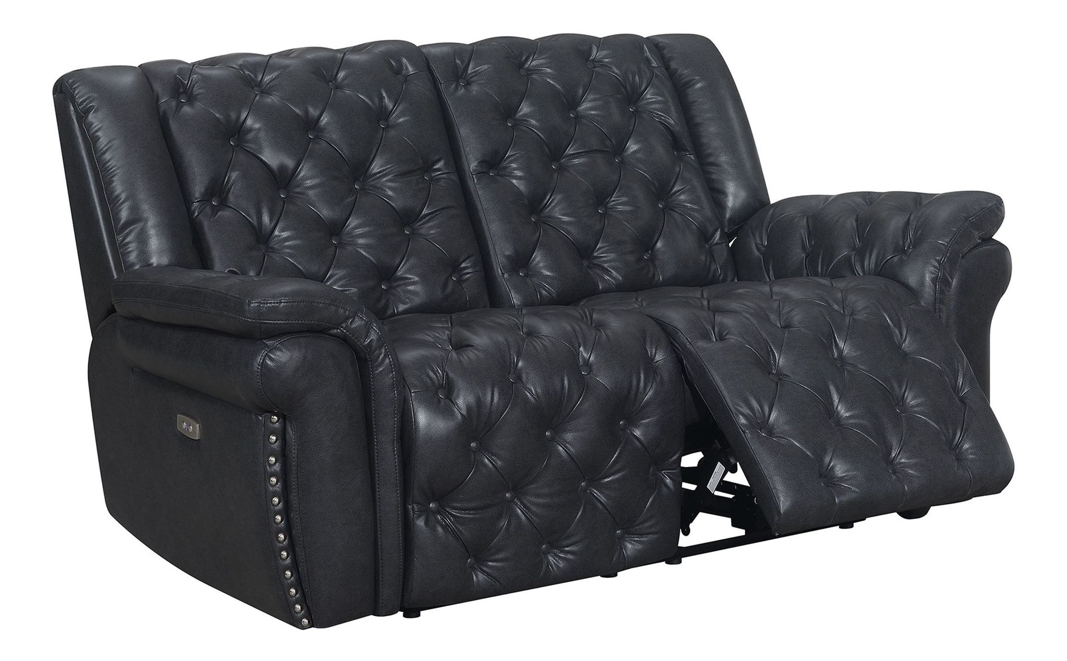 Evelyn Polyester Microfiber/Leather Air Power Reclining Living Room Set