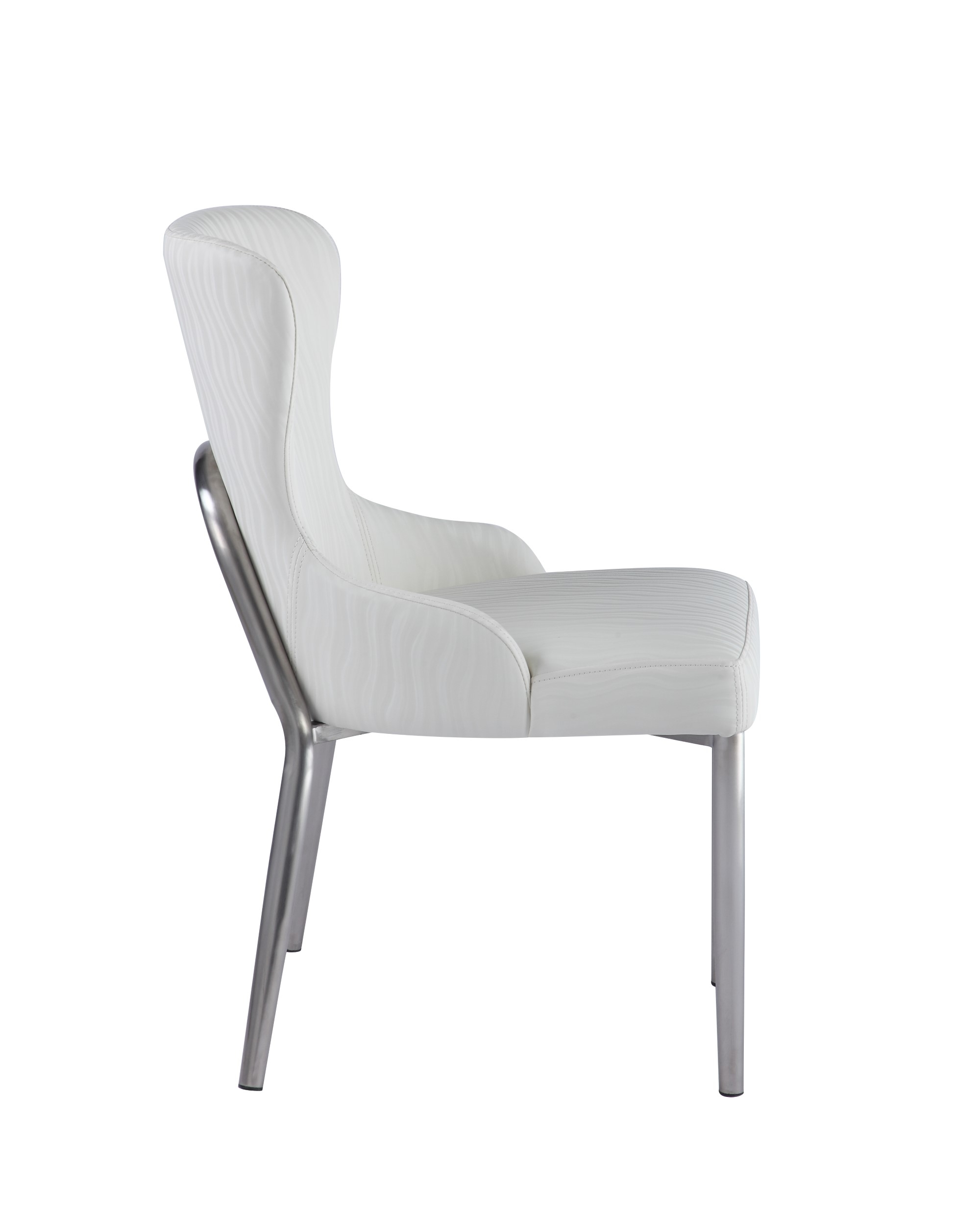 Evelyn Wing Back Side PU Chair
