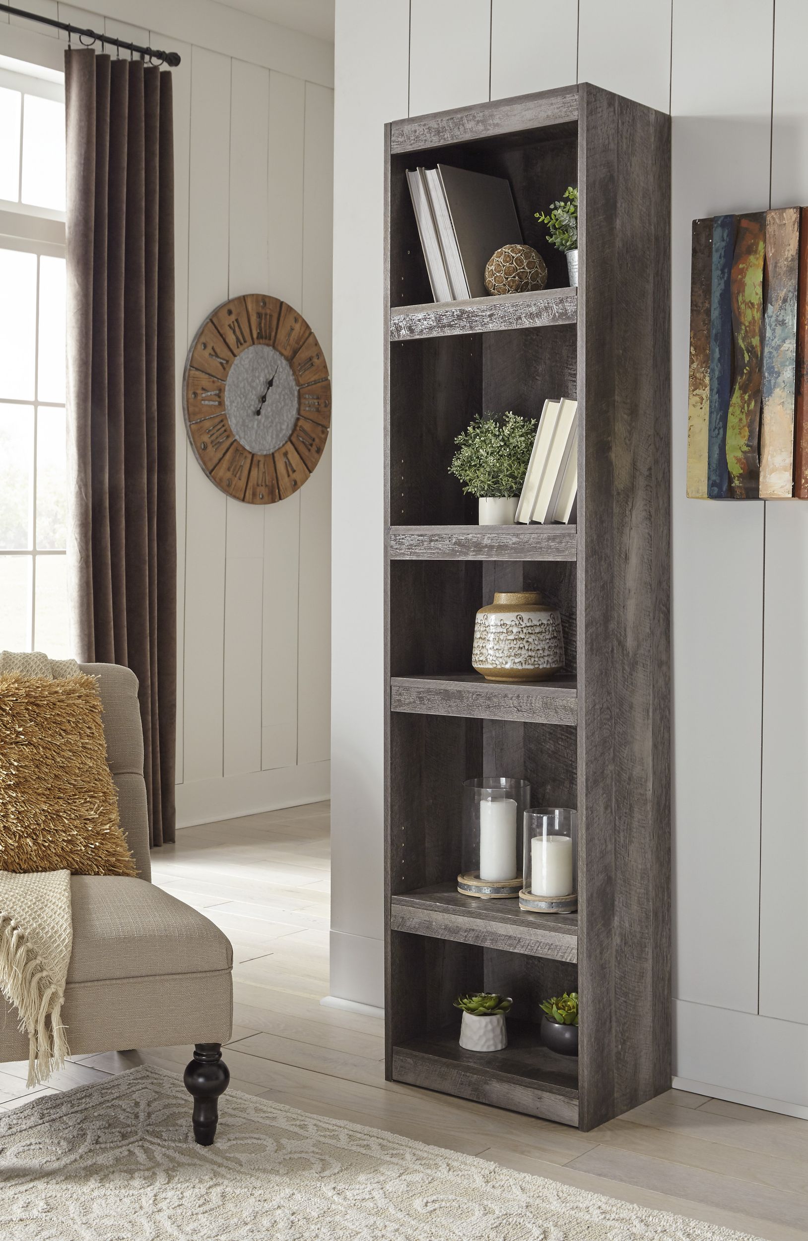 Wynnlow 3-Piece Modern Farmhouse Entertainment Center - Gray