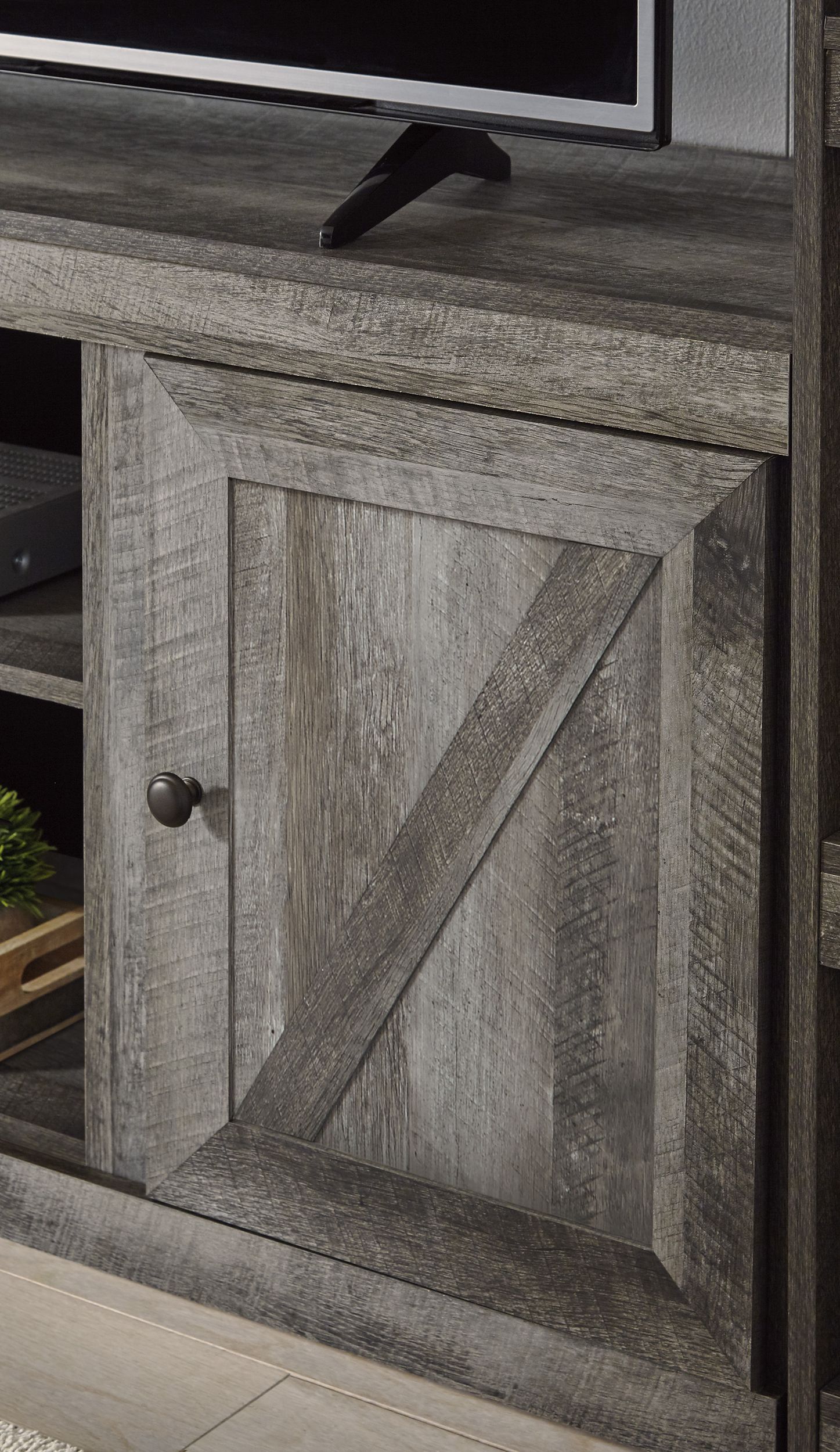 Wynnlow 3-Piece Fireplace Entertainment Center - Gray