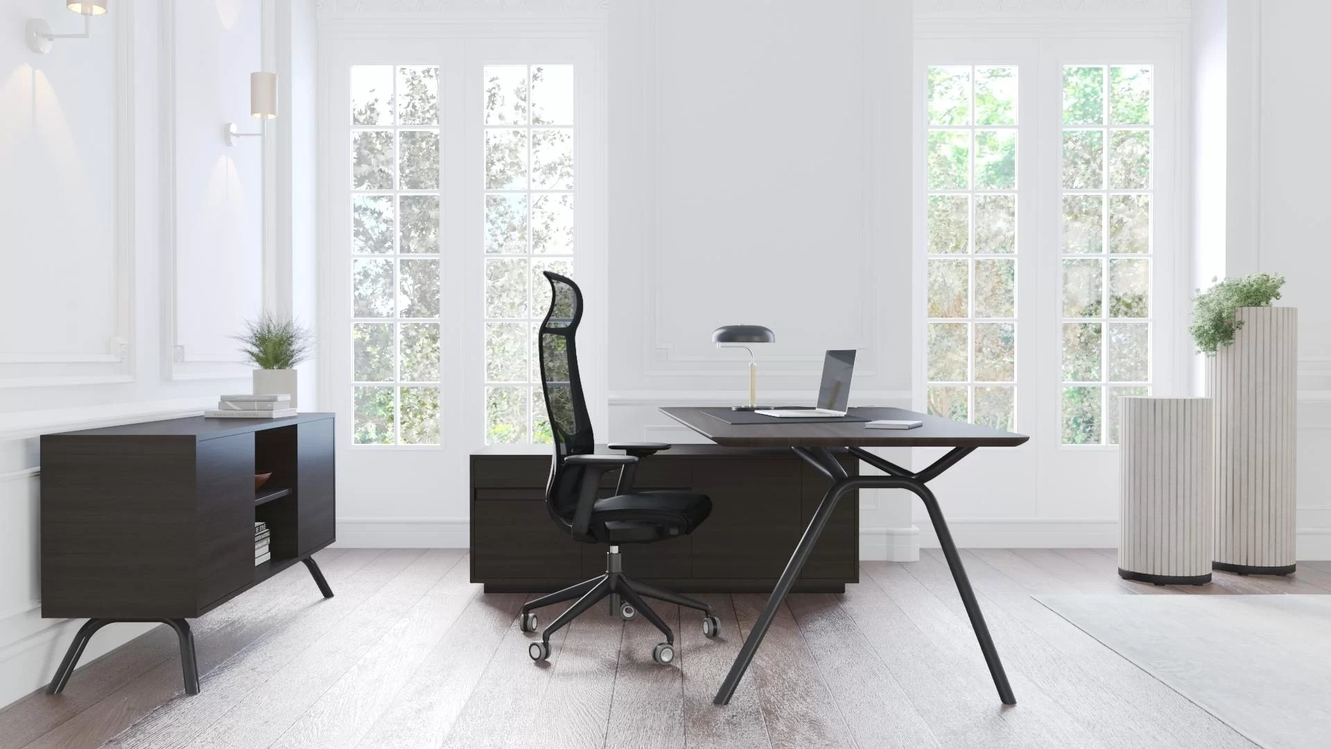 Arqus Cabinet w/2 Push to Open System Doors, 1 Fixed Shelf & 1 Height-Adjustable Shelf Inside