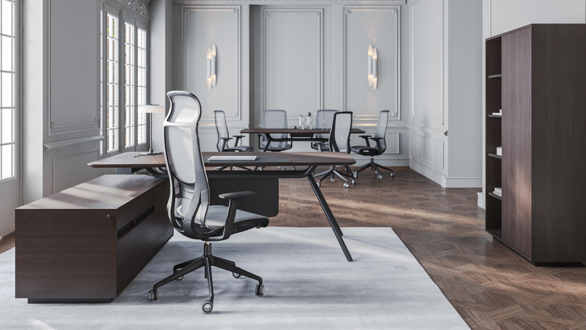 Arqus desk by Orlandini Design for Narbutas | Dezeen Showroom
