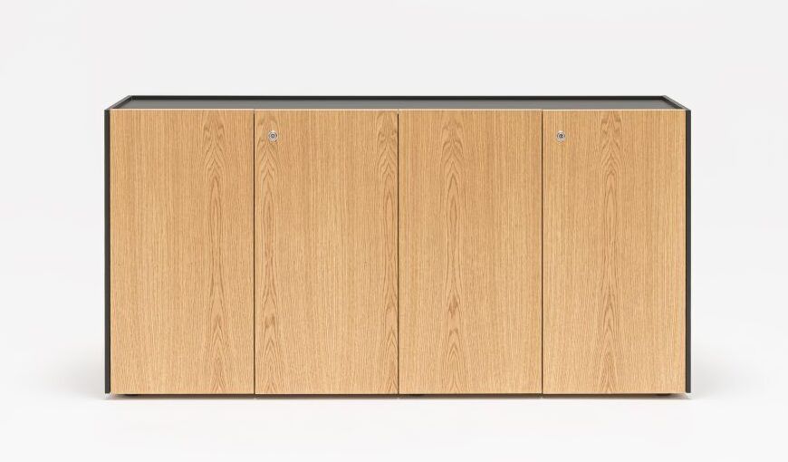 Viga Office Veneer/HPL Lockable Storage Cabinet