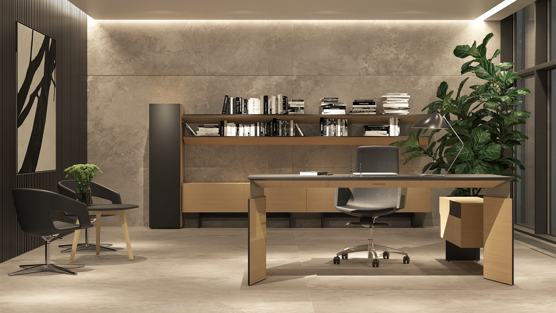 Move 78.7 & Executive Sit-Stand Desk w/Socket