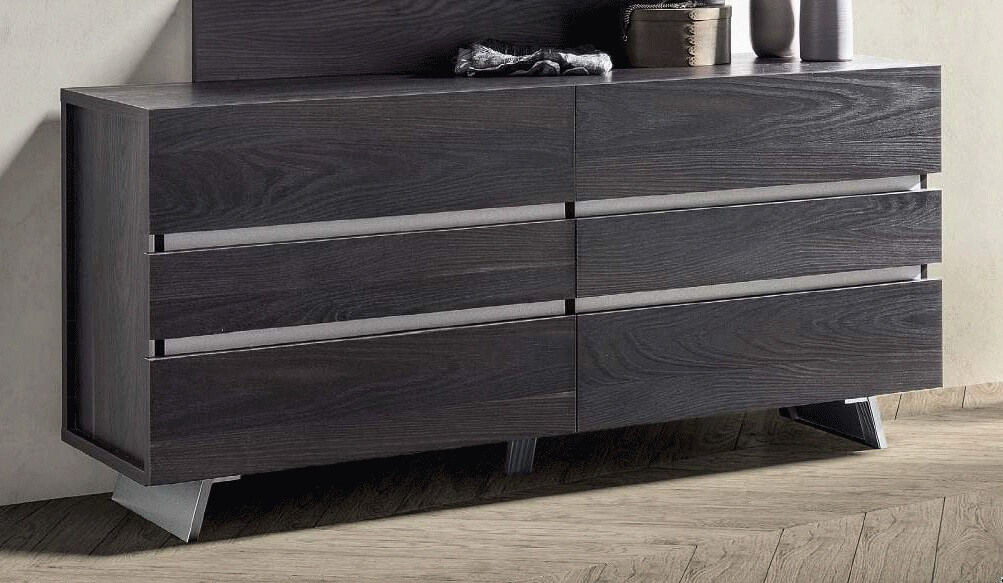 New Star ESF Wood Veneer Double Dresser w/6 Drawers