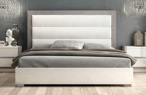 Mangano Ecoleather Bed, Queen Size