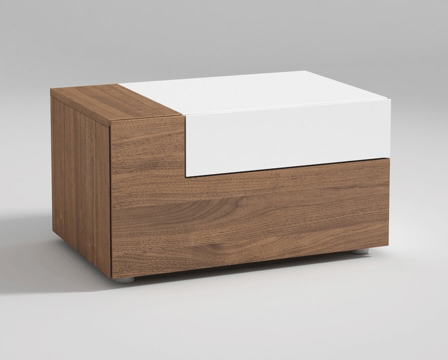 Mar Wood Veneer Nightstand