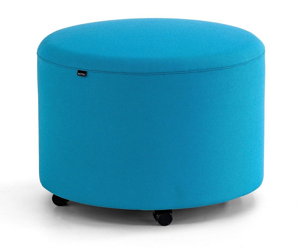 Bend Fabric Round Pouf