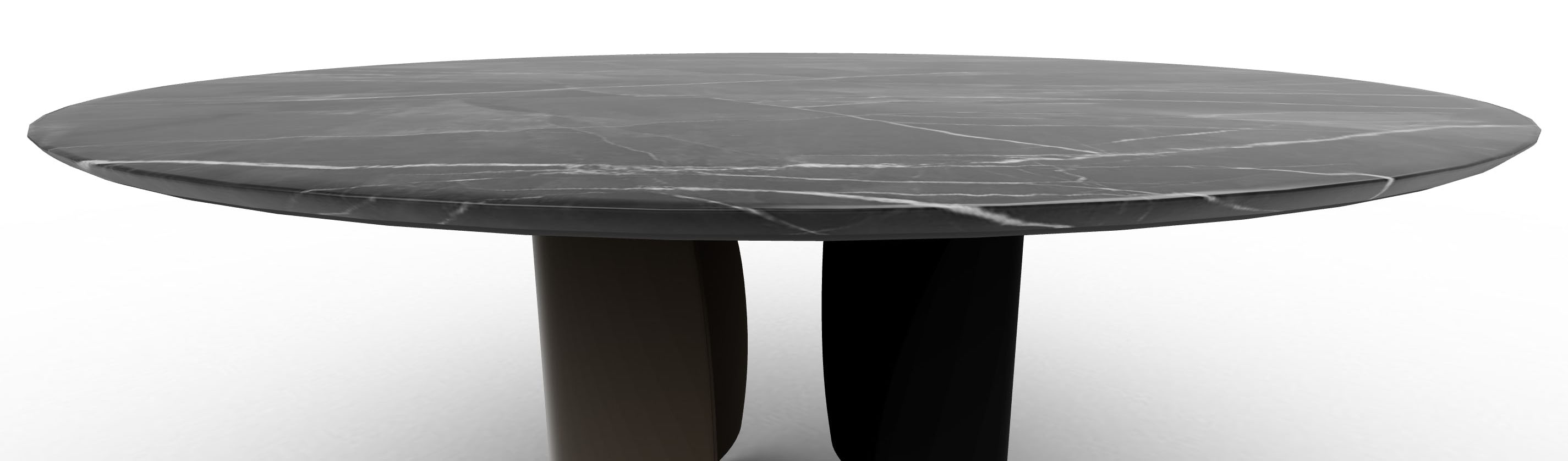 Twins Metal/Ceramic Round Dining Table