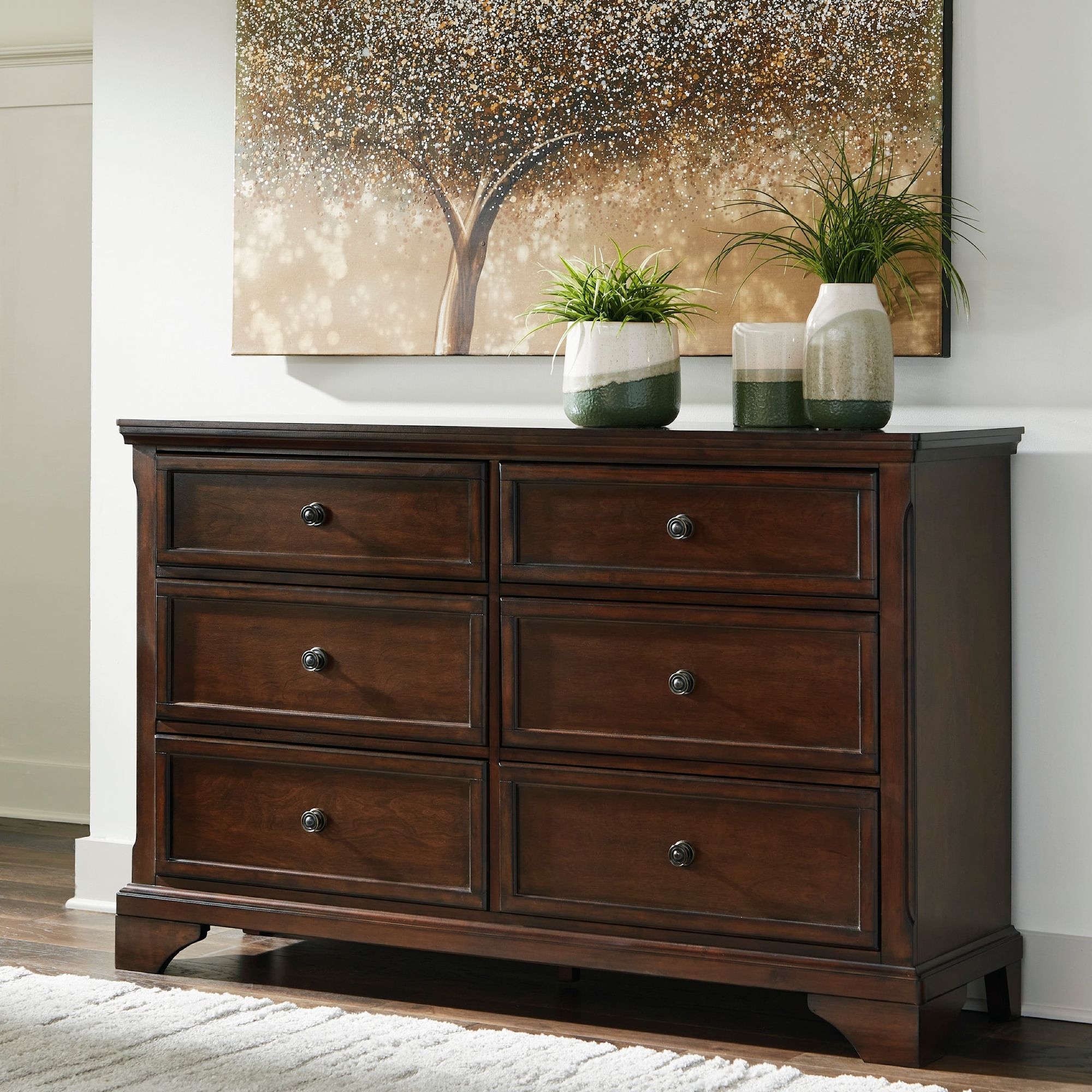 Ashley SM Brookbauer 6-Drawer Wood Veneer Dresser
