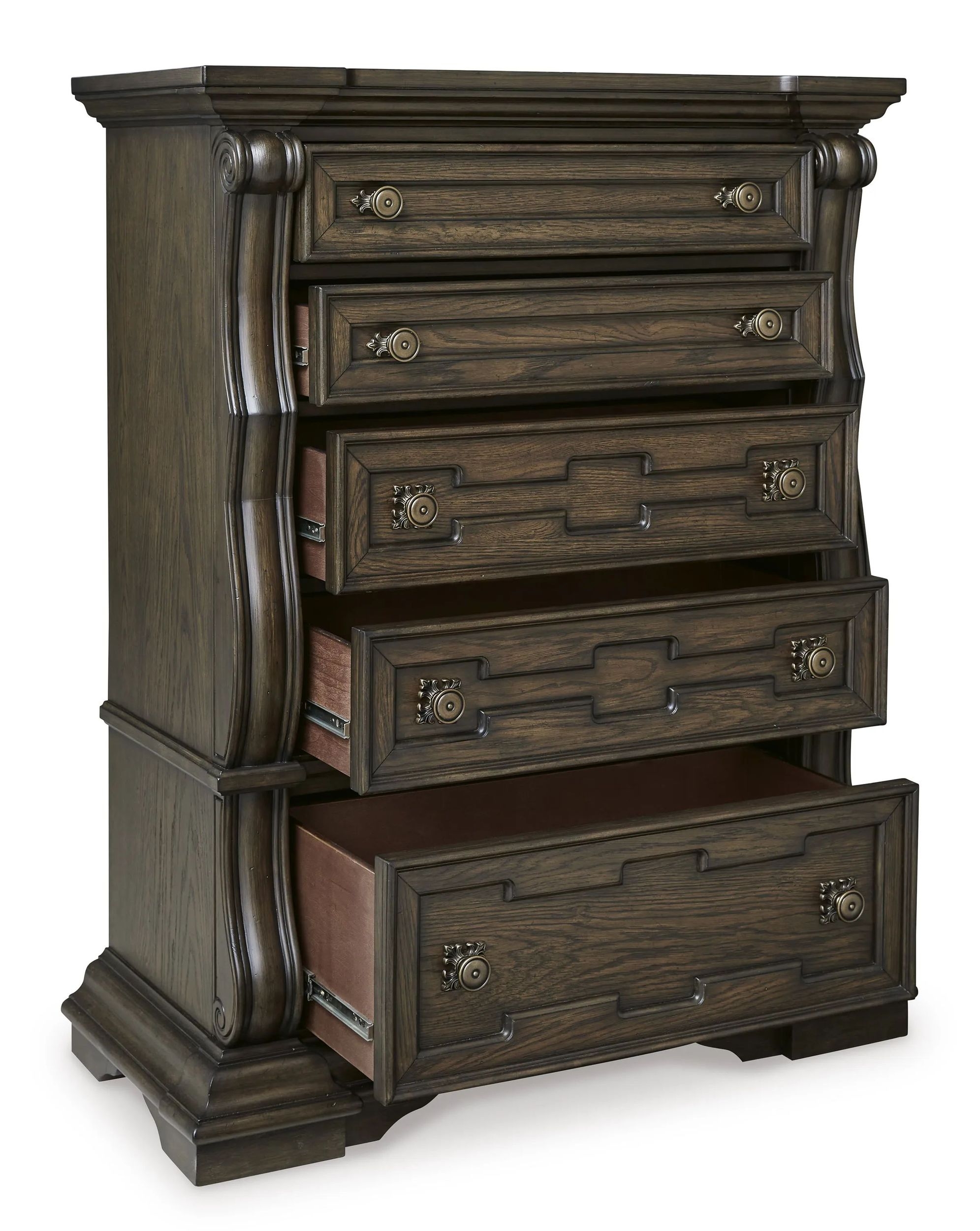 Ashley SM Maylee Polyester Fabric Upholstered Canopy Bedroom Set
