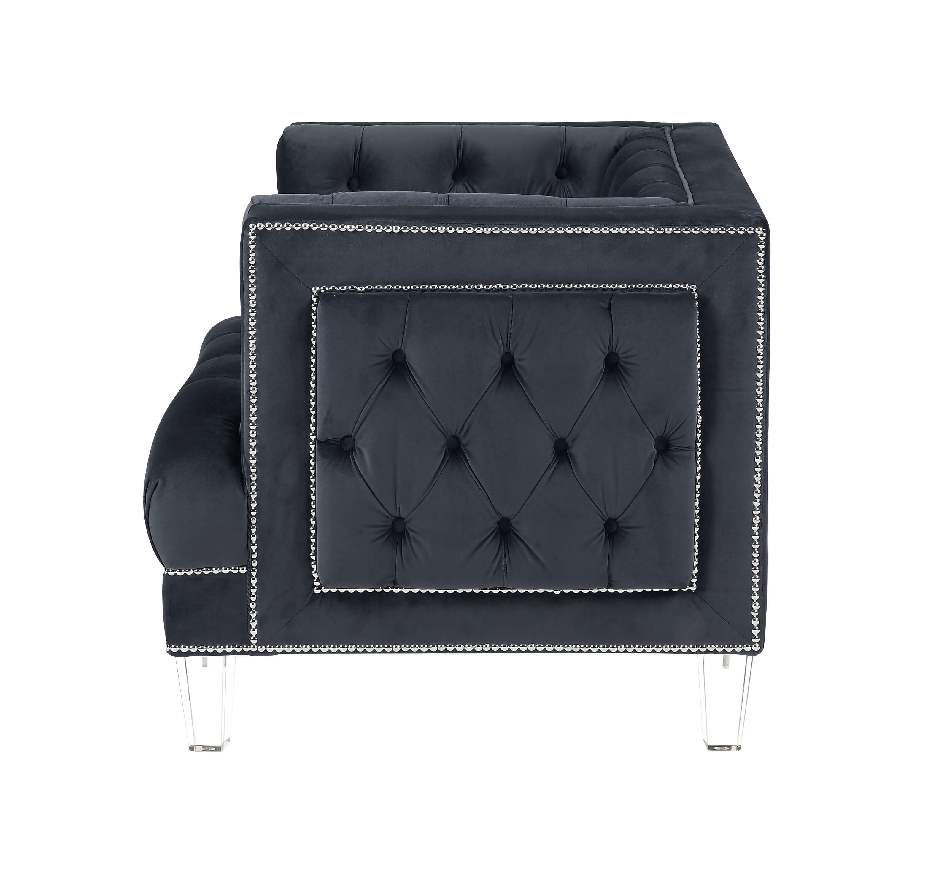 Ansario Velvet Tufted Loveseat