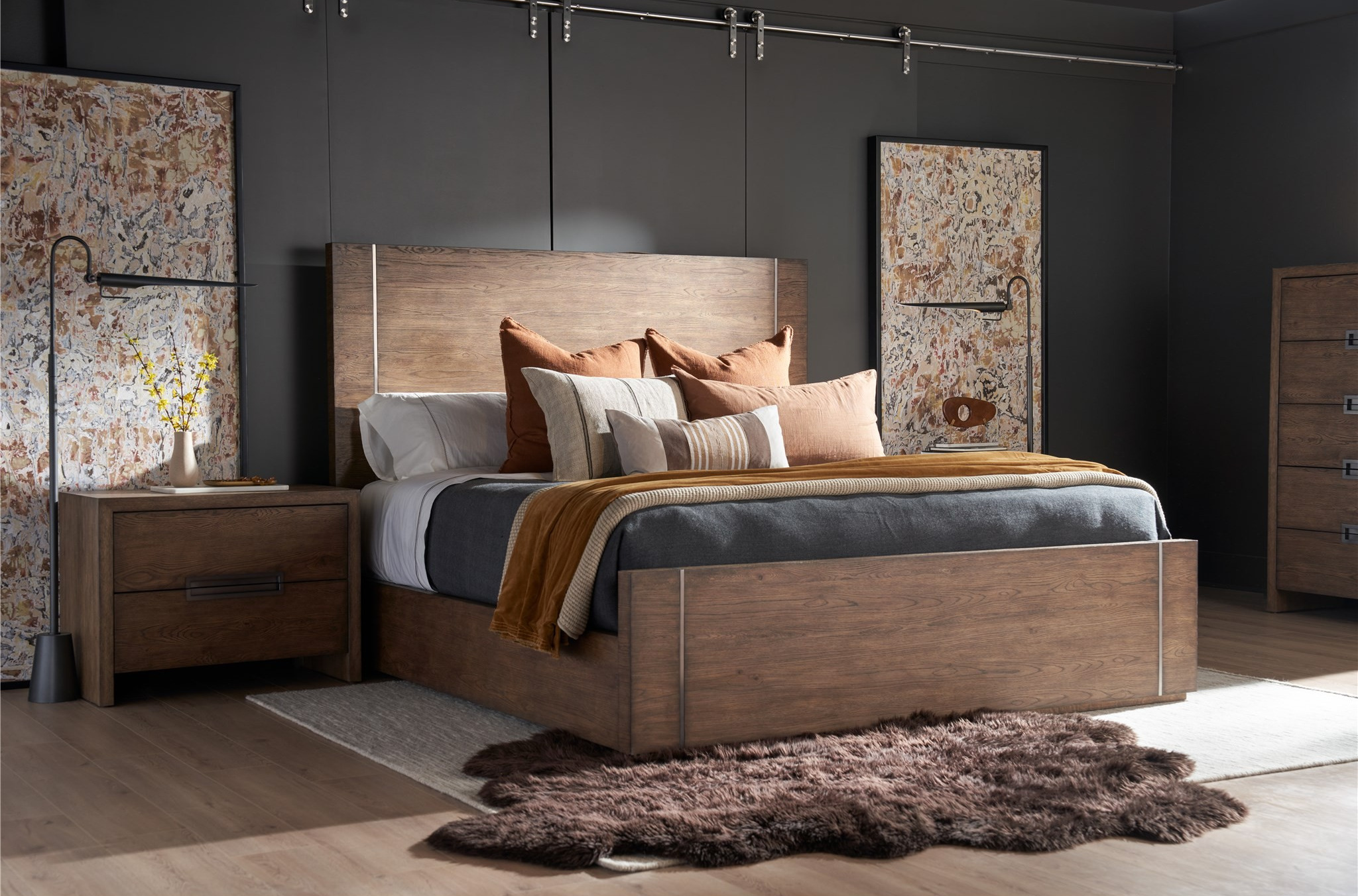 Koda Wood Panel Bed, King Size