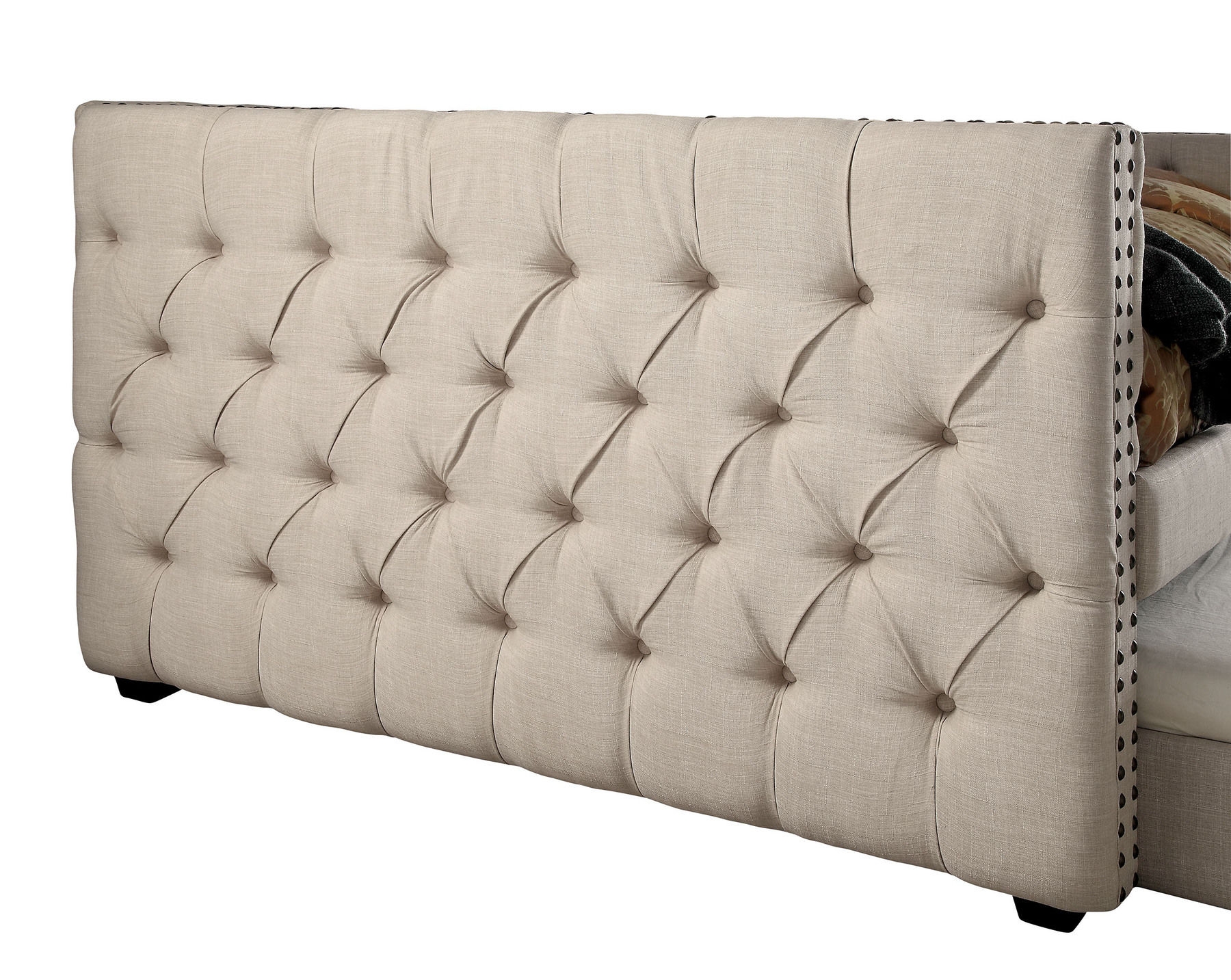 Suzanne Fabric/Wood Tufted Daybed, Full Size