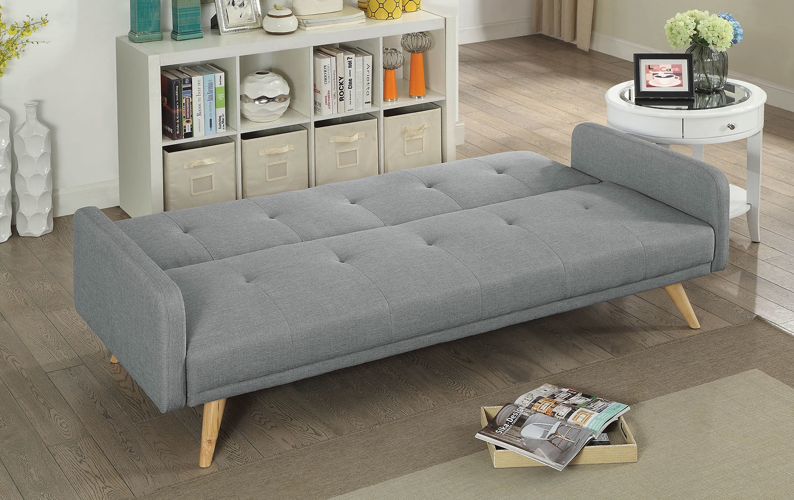 Burgos Fabric/Wood Sofabed