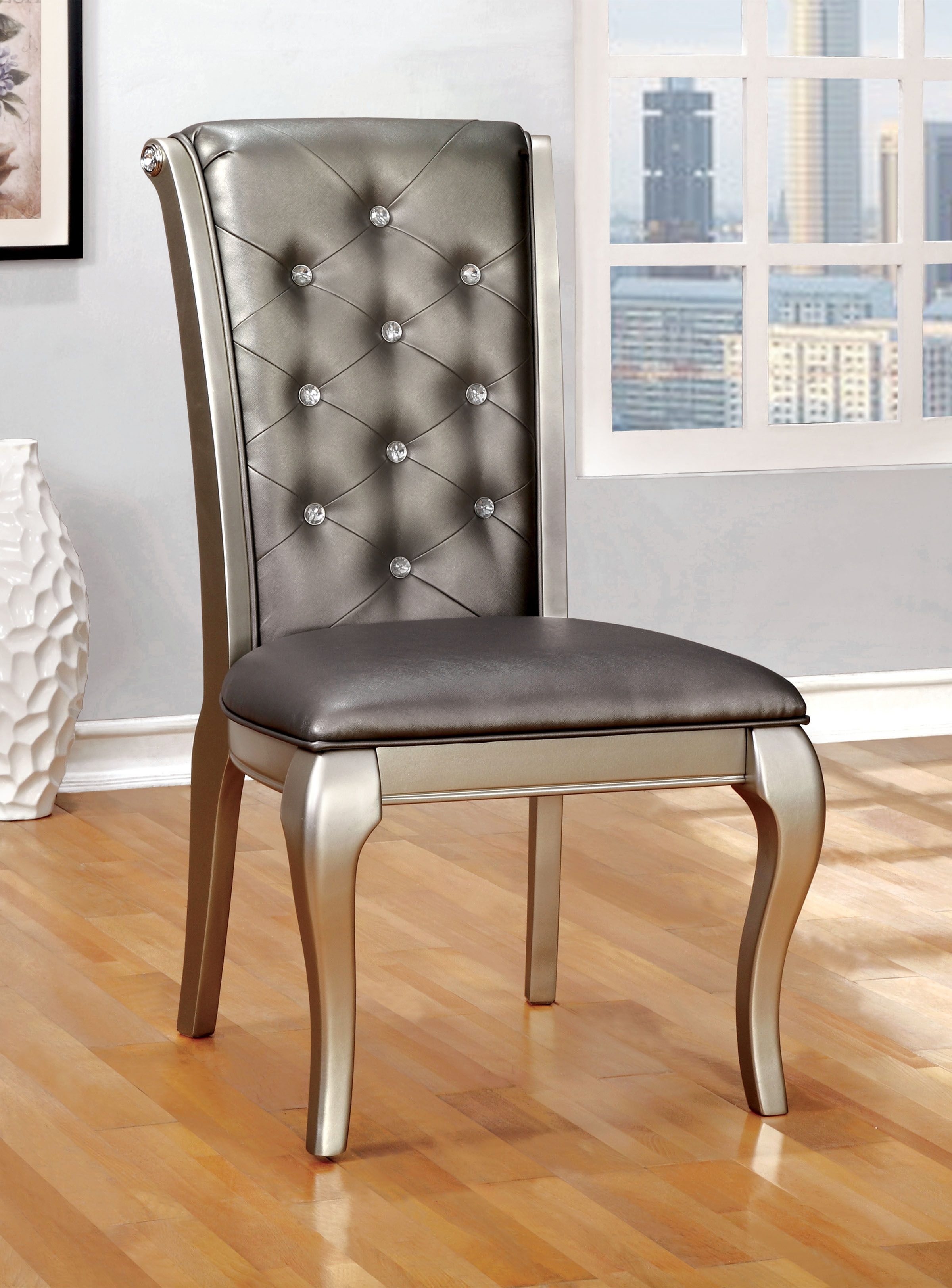 Amina Wood Round Dining Set
