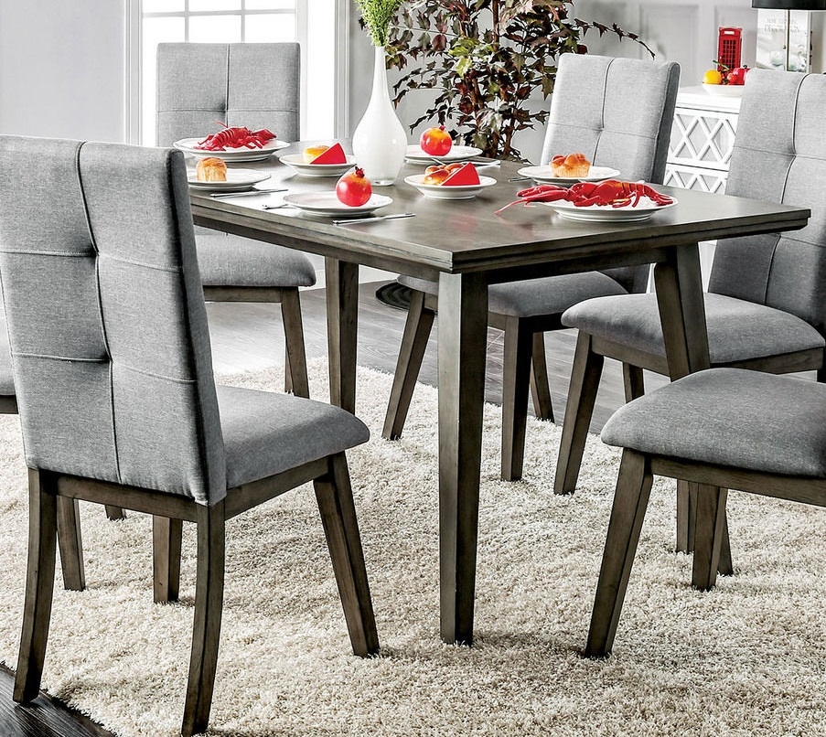 Abelone Wood Rectangular Dining Set